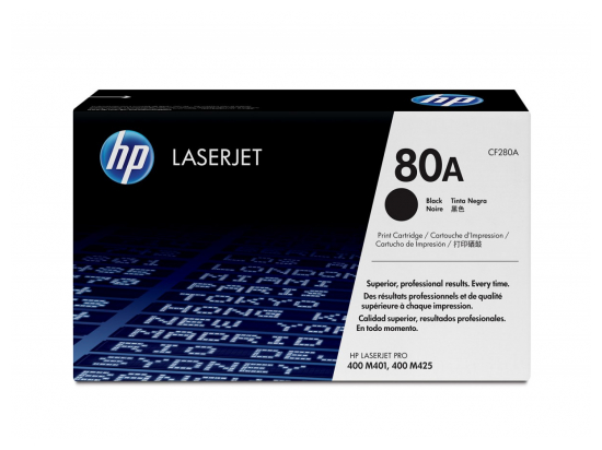 Toner 80A Black 2.7k CF280A