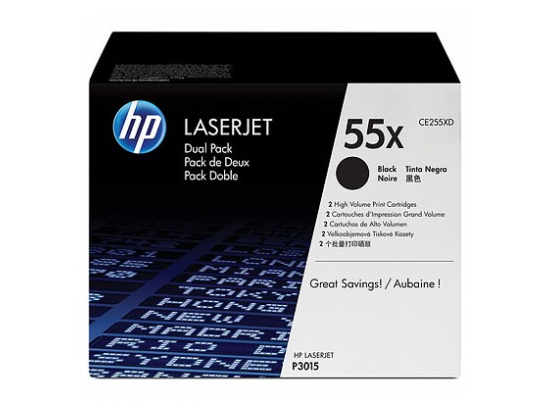 Toner P3015 Czarny CE255XD 12.5k Dwupak